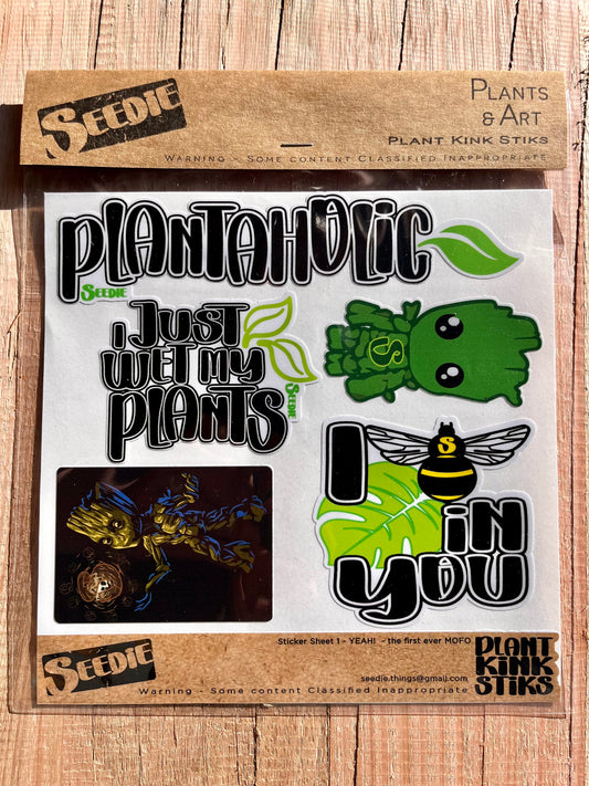 Planty Sticker Sheet - Plant Kink Stiks!